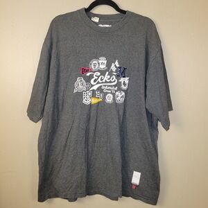 Ecko Unlimited T Shirt XL Gray Graphic Logo Streetwear Y2K Mens Made USA‎